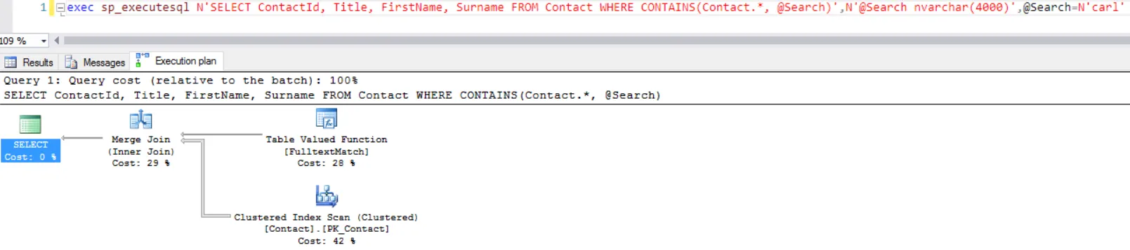 Search SQL Execution Plan