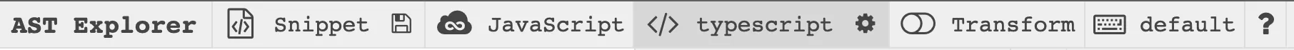 AST Explorer typescript parser