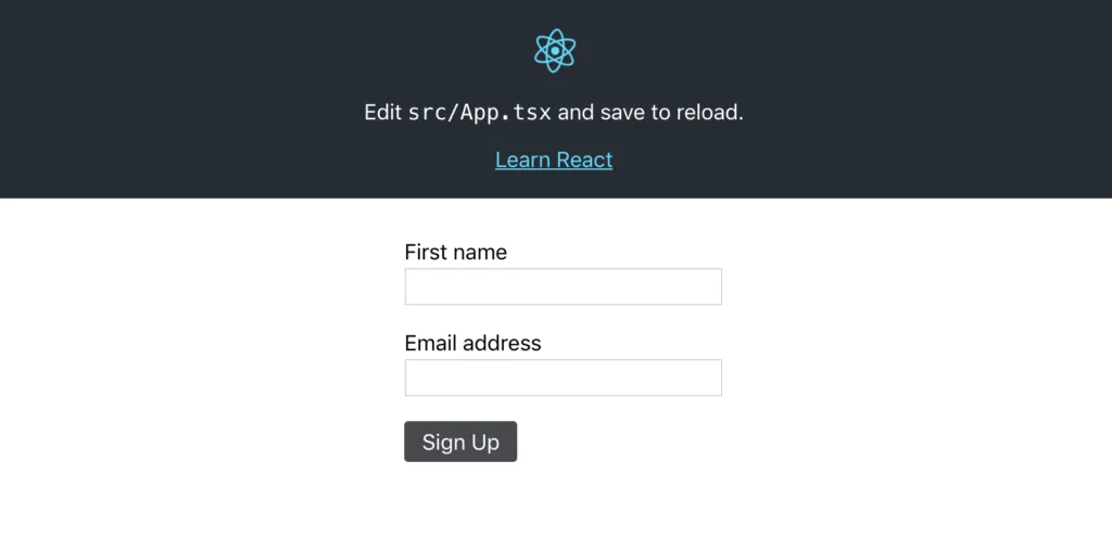 Sign Up Form