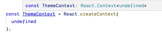 Inferred context type