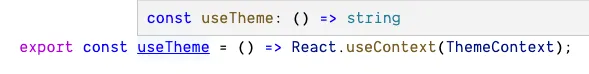 Inferred type for context hook