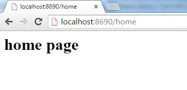 home page
