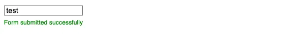 Successful submission